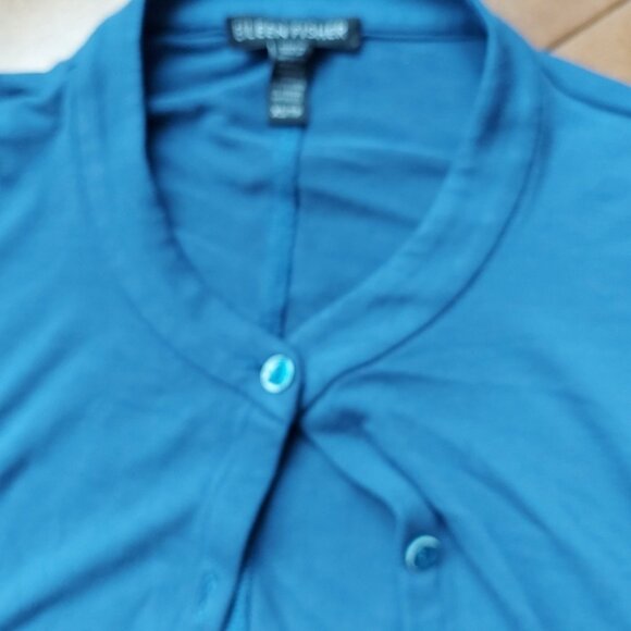 Eileen Fisher long cardigan organic cotton - Picture 3 of 4